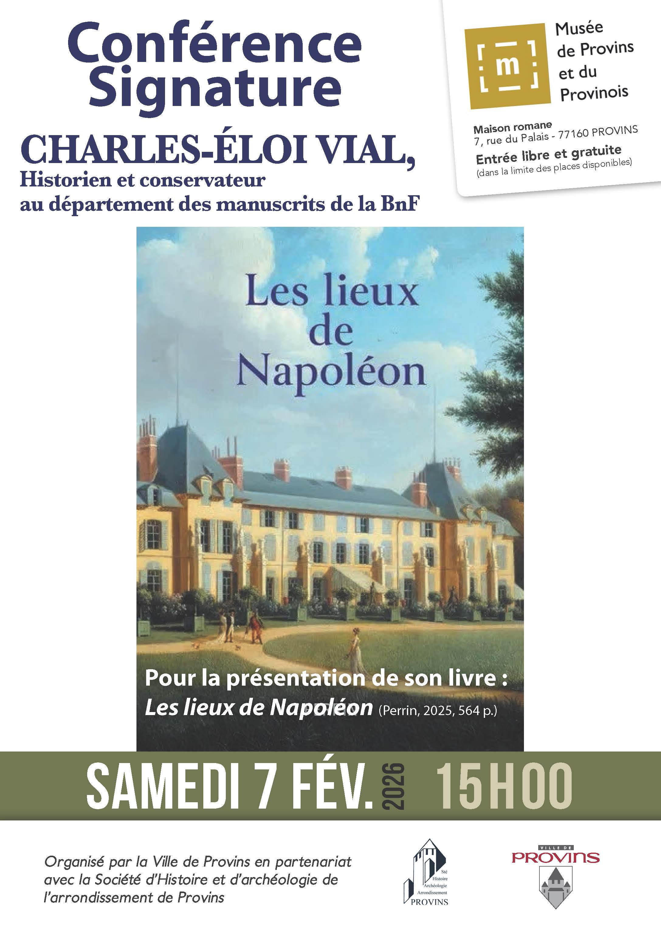 Conférence "Les lieux de Napoléon"